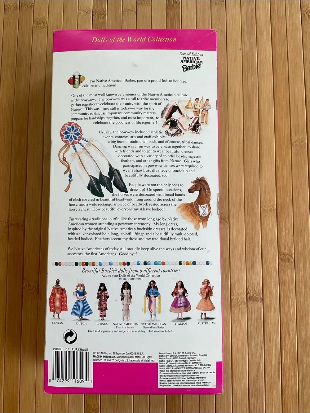 Native American Barbie Doll 1993 Second Edition